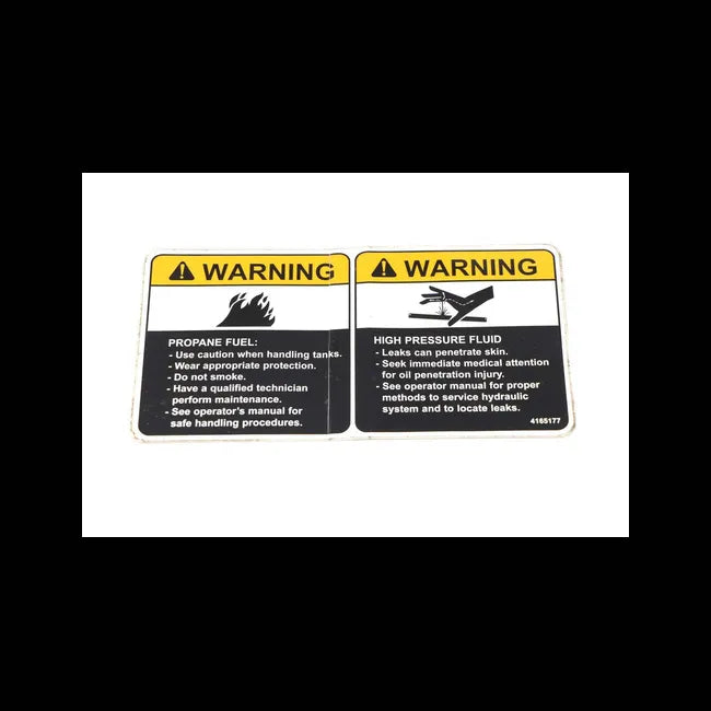 Fluid Warning Decal, 4165177