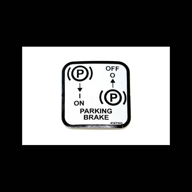 Brake Parking Decal, 4167203