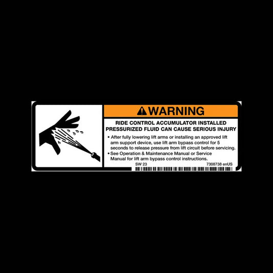 Safety Decal for Loaders, 7308738