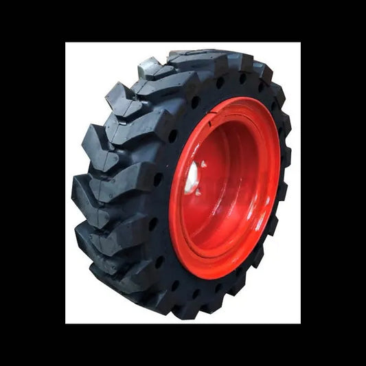 Right Solid Tire for S70, Orange Rim, 7365906