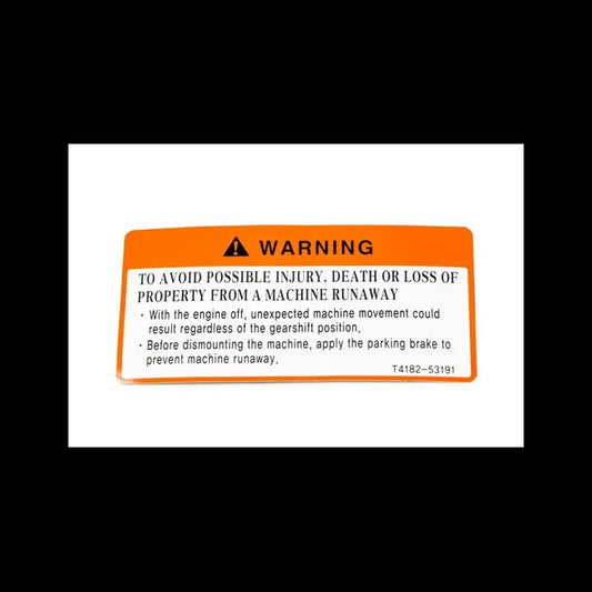 Parking Brake Safety Decal, 7385613